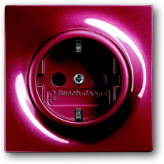 Розетка 2Р+E 10/16А 250В, impuls, бордо Розетка 2Р+E 10/16А 250В, impuls, бордо