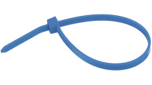 Стяжка кабельная, стандартная, полиамид 6.6, голубая, TY100-18-6 (1000шт)