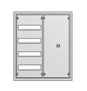 Шкаф распределительный навесной (стальная дверь) 48 мод.+монт. плата 674х574х140 IP43