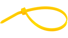 Стяжка кабельная, стандартная, полиамид 6.6, желтая, TY100-18-4 (1000шт)