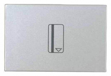 Одноклавишный картоный выключатель ABB Zenit (серебристый)