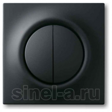 Клавиша для механизма 2-клавишных выключателей/переключателей/кнопок, серия impuls, цвет чёрный бархат