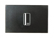 Одноклавишный картоный выключатель ABB Zenit (антрацит)