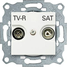 Розетка TV-R/SAT оконечная Zenit (Белый) Розетка TV-R/SAT оконечная Zenit (Белый)