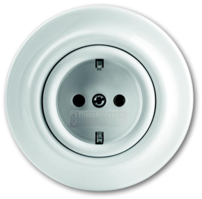 Розетка SCHUKO, 16А/250В ABB Decento (альпийский белый) Розетка SCHUKO, 16А/250В ABB Decento (альпийский белый)