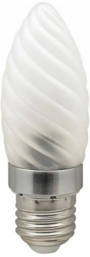 Лампа светодиодная, 6LED(3.5W) 230V E27 6400K матовая хром, LB-77 Лампа светодиодная, 6LED(3.5W) 230V E27 6400K матовая хром, LB-77