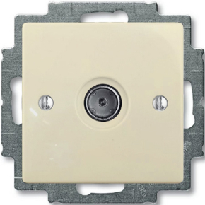 Розетка ТВ ABB Basic 55 (слоновая кость) Розетка ТВ ABB Basic 55 (слоновая кость)