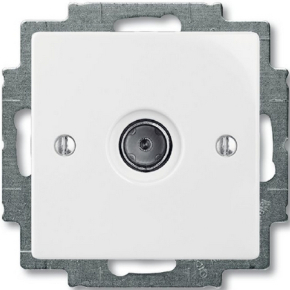 Розетка ТВ ABB Basic 55 (белый) Розетка ТВ ABB Basic 55 (белый)