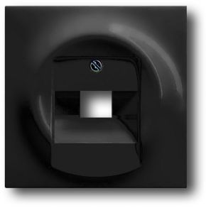 Лицевая панель для коммутационных розеток Impuls (черный бриллиант) | Артикул: 1753-0-0953
