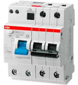 Дифференциальный автомат ABB DS202 AC C13 30mA (4 модуля) Дифференциальный автомат ABB DS202 AC C13 30mA (4 модуля)