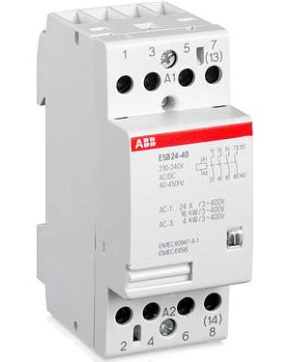 Модульный контактор ESB-24-22 (24А AC1) катушка 24B AC/DC Модульный контактор ESB-24-22 (24А AC1) катушка 24B AC/DC