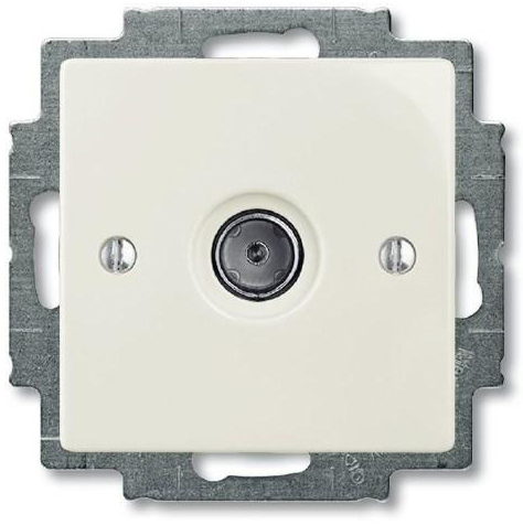 Розетка ТВ ABB Basic 55 (шале-белый) Розетка ТВ ABB Basic 55 (шале-белый)