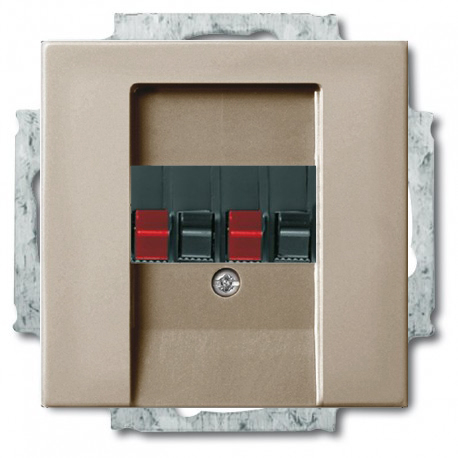 Розетка акустическая ABB Basic 55 (шампань) Розетка акустическая ABB Basic 55 (шампань)