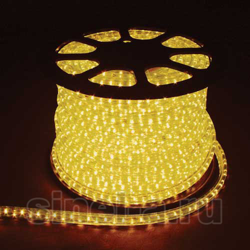 Дюралайт (световая нить) со светодиодами, 3W, 50м, 230V, 72 LED/м, 11х17мм, LED-F3W (желтый) Дюралайт (световая нить) со светодиодами, 3W, 50м, 230V, 72 LED/м, 11х17мм, LED-F3W (желтый)