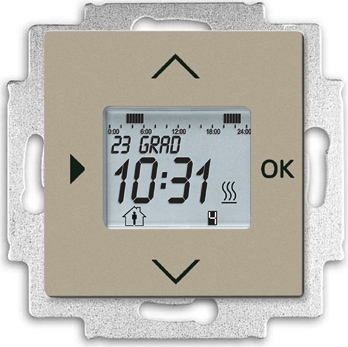 Программируемый терморегулятор ABB Basic 55 (шампань) Программируемый терморегулятор ABB Basic 55 (шампань)