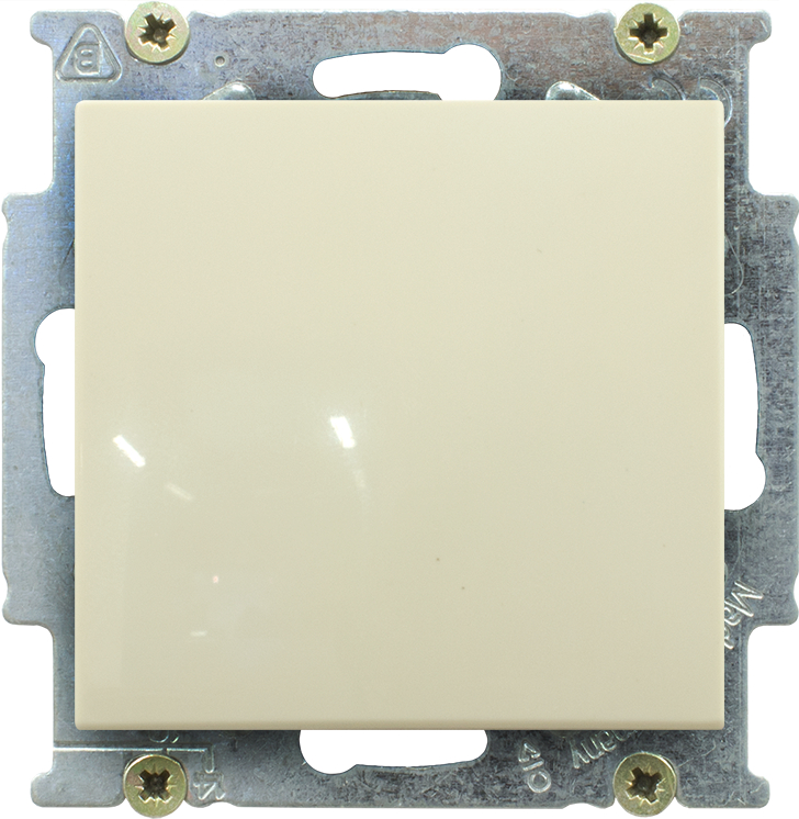 Выключатель одноклавишный ABB Basic 55 (слоновая кость) Выключатель одноклавишный ABB Basic 55 (слоновая кость)