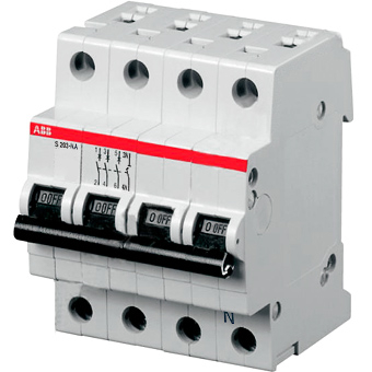 Автоматический выключатель ABB 3P+N S203 B40NA Автоматический выключатель ABB 3P+N S203 B40NA