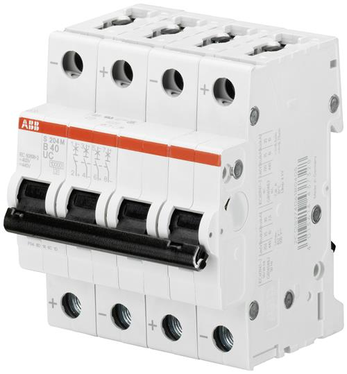   ABB S204M UC - 4P 6A ( C) 10 kA 4M 440