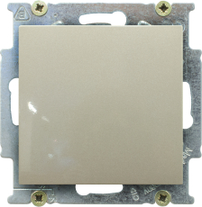 Выключатель одноклавишный ABB Basic 55 (шампань) Выключатель одноклавишный ABB Basic 55 (шампань)